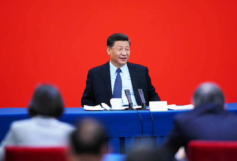 2020年5月23日，習(xí)近平總書記看望參加全國政協(xié)十三屆三次會議的經(jīng)濟(jì)界委員，并參加聯(lián)組會，聽取意見和建議。